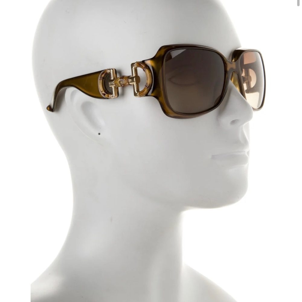 Gucci Bamboo Accent Square Women’s Sunglasses